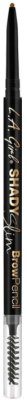 

Карандаш для бровей L.A.Girl, Брюнет/шатен (коричневый), Shady Slim Brow Pencil-Warm Brown GB355