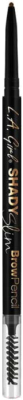 

Карандаш для бровей L.A.Girl, Брюнет/шатен (коричневый), Shady Slim Brow Pencil-Blackest Brown GB359