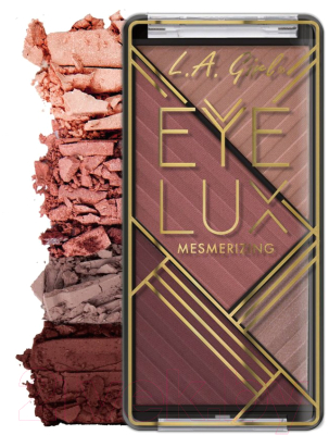 

Палетка теней для век L.A.Girl, Коричневый;розовый;серый;бежевый, EyeLux Mesmerizing Eyeshadow-Sensualize GES463
