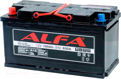 Автомобильный аккумулятор ALFA battery Hybrid L (100 А/ч)