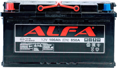 Автомобильный аккумулятор ALFA battery Hybrid L (100 А/ч)