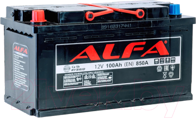 Автомобильный аккумулятор ALFA battery Hybrid L (100 А/ч)