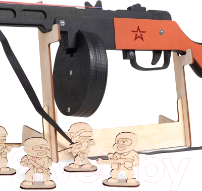 Ружье игрушечное Армия России Резинкострел ППШ / AR-P010 (окрашенный)