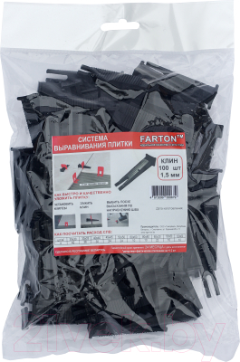 Клинья для выравнивания плитки Farton 1мм/1.5мм 1.0 (100шт)