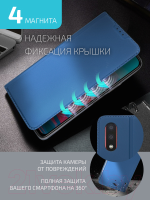 Чехол-книжка Volare Rosso Book для Galaxy A02/M02 (синий)