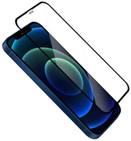 Защитное стекло для телефона Case 3D Rubber для iPhone 12 Mini (черный глянец) - 
