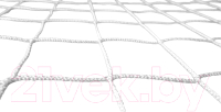 Теннисная сетка Luxsol Безузловая упрощенная 12.6x1.08м (2.2мм, без ленты, белый) - 