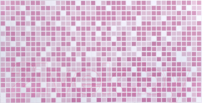 Панель ПВХ Grace Мозаика Розовая (955x480x3.5мм)