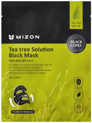 Маска для лица тканевая Mizon Tea tree Solution Black Mask (25мл)