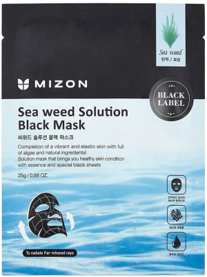 

Маска для лица тканевая Mizon, Sea weed Solution Black Mask