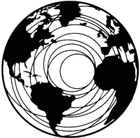 Декор настенный Arthata Планета Земля 40x40-B / 061-1 (черный) - 