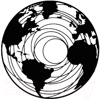 Декор настенный Arthata Планета Земля 60x60-B / 061-1 (черный)