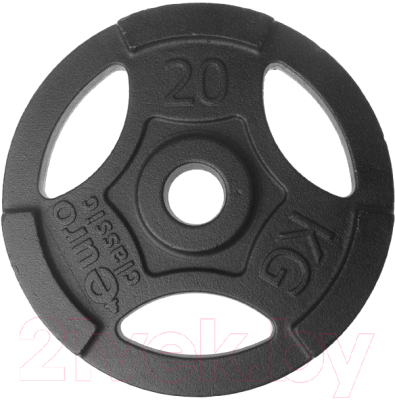 

Диск для штанги EuroClassic, Черный, EKDI-20-50