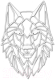 Декор настенный Arthata Волк 30x45-V / 062-1 (белый) - 