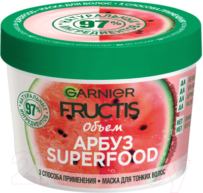 Маска для волос Garnier Fructis 3в1 Superfood Арбуз (390мл)