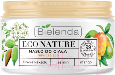 

Масло для тела Bielenda, Eco Nature Какаду слива+Жасмин+Манго Увлажняющее