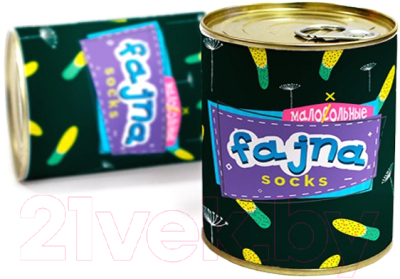 Носки в банке Брестские Fajna Socks 4200В 002 (р.36-39, темно-зеленый)