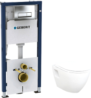 

Унитаз подвесной с инсталляцией Creavit, Terra TP325-51CB00E-0000 + KC2203.01.0000E + 458.128.21.1