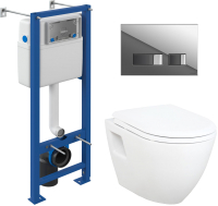 

Унитаз подвесной с инсталляцией Creavit, Terra TP325-51CB00E-0000