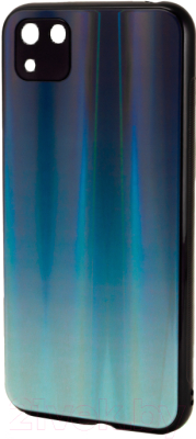 Чехол-накладка Case Aurora для Huawei Y5p / Honor 9S (черный/синий)