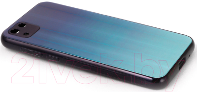 Чехол-накладка Case Aurora для Huawei Y5p / Honor 9S (черный/синий)