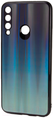 Чехол-накладка Case Aurora для Huawei Y6p (черный/синий)