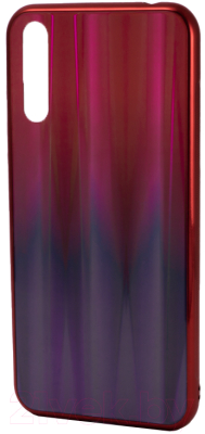 Чехол-накладка Case Aurora для Huawei Y6p (красный/синий)