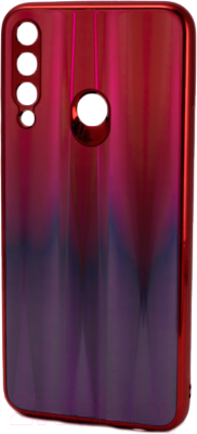 Чехол-накладка Case Aurora для Huawei Y8p (красный/синий)