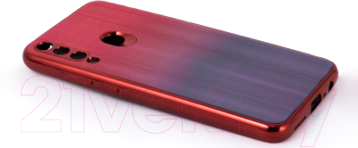 Чехол-накладка Case Aurora для Huawei Y8p (красный/синий)