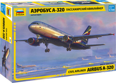 Сборная модель Звезда Гражданский авиалайнер Аэробус А-320 / 7003 -