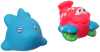 Набор игрушек для ванной Bondibon Дельфин, краб / ВВ1387 - 