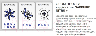Видеокарта Sapphire RX 6700 XT Nitro+ Gaming OC 12GB (11306-01-20G)