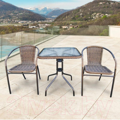 

Комплект садовой мебели Afina Garden, Асоль-2A / TLH-037AR3/060SR-60х60