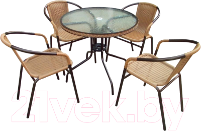 

Комплект садовой мебели Afina Garden, Николь-1LB / TLH-037С-TLH080RR-D80