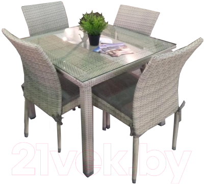 

Комплект садовой мебели Afina Garden, T257C/Y380C-W85-90x90