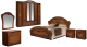 Комплект мебели для спальни ФорестДекоГрупп Луиза 6.1 (орех) - 