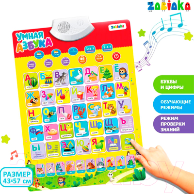 Развивающий плакат Zabiaka Умная азбука / 4063550