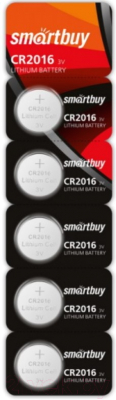 Изображение товара Комплект батареек SmartBuy CR2016/5B (SBBL-2016-5B)