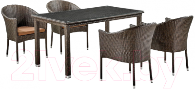 Комплект садовой мебели Afina Garden T256A/Y350A-W53 (Brown)