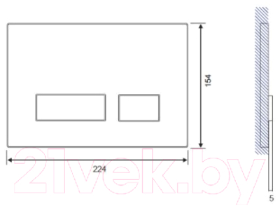 Унитаз подвесной с инсталляцией Creavit Elegant EG321-11CB00E-0000 (KC1103.01.0000E + S-IN-MZ-VECTOR + P-BU-MOV/Blg/Gl)
