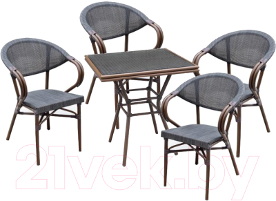 

Комплект садовой мебели Afina Garden, T130/D2003S 70x70