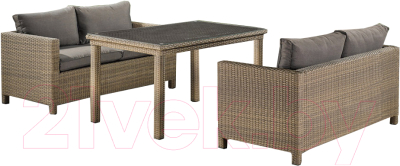 

Комплект садовой мебели Afina Garden, T256B/S59B-W65