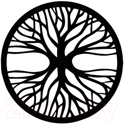 Декор настенный Arthata Энергетическое дерево 35x35-B / 066-1 (черный)