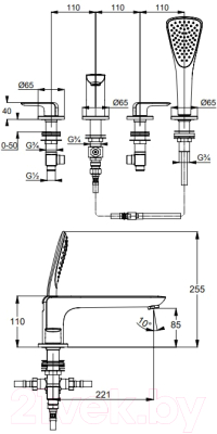 

Смеситель Kludi, Ameo 414240575