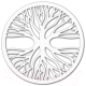 Декор настенный Arthata Энергетическое дерево 50x50-V / 066-1 (белый) - 