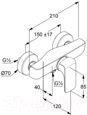 

Смеситель Kludi, Ameo 417100575