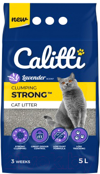 Наполнитель для туалета Calitti Strong Lavender (5л)