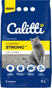 Наполнитель для туалета Calitti Strong Unscented (5л)