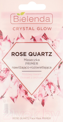 

Маска для лица кремовая Bielenda, Crystal Glow Rose Quartz Primer увлажняющая осветляющий эффект