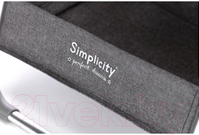 Детская кроватка Simplicity Колыбель Classic / 3010 (Gray)